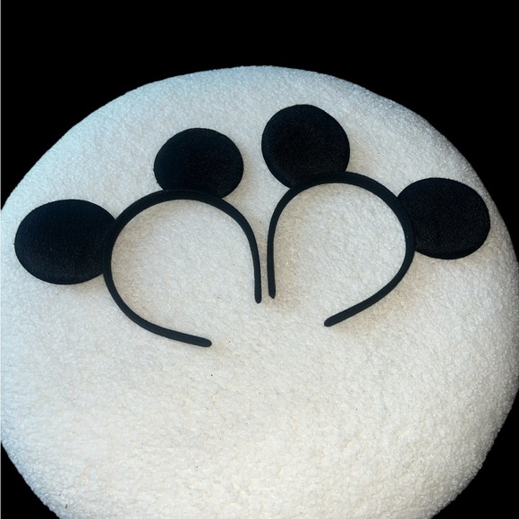 Black Mouse Ear Headbands (2) - Picture 1 of 6